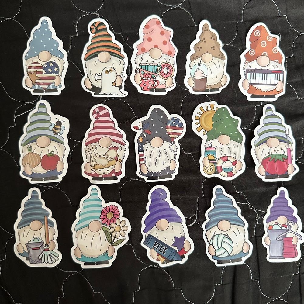 50 Gnome Stickers (gnomies)